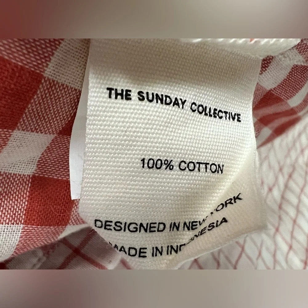 The Sunday Collective Girls Wrap Gingham Cotton Dress